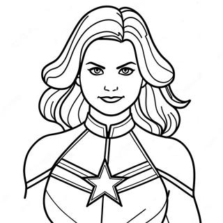 Captain Marvel Coloring Page 15129-12512