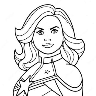 Captain Marvel Coloring Page 15129-12677