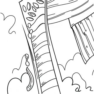 American Flag Coloring Page 1512-1210