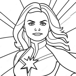 Captain Marvel In Action Coloring Page 15130-12682