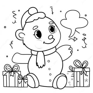 Festive Bobbie Goods Christmas Coloring Page 15150-12530