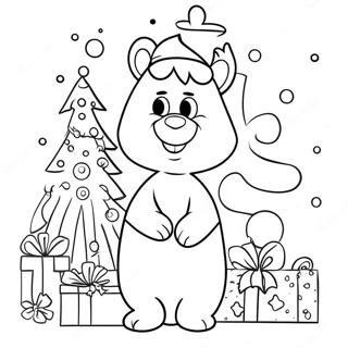 Festive Bobbie Goods Christmas Coloring Page 15150-12532