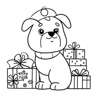 Festive Bobbie Goods Christmas Coloring Page 15150-12699