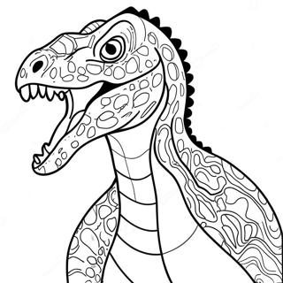 Indoraptor Roaring Coloring Page 15160-12537