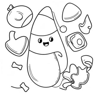 Candy Corn Coloring Page 15179-12550