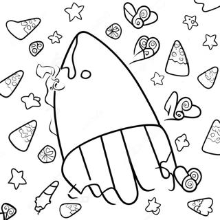 Candy Corn Coloring Page 15179-12718