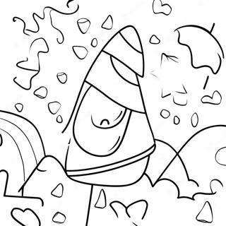 Candy Corn Coloring Page 15179-12720