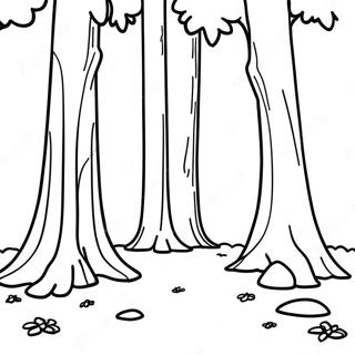 California Redwood Forest Coloring Page 15190-12562