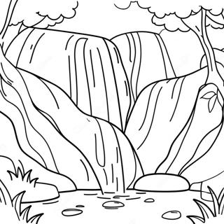 Waterfall Coloring Page 15199-12566