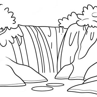 Waterfall Coloring Page 15199-12568