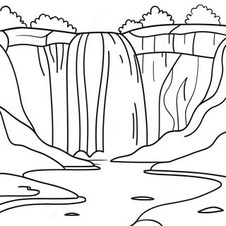 Waterfall Coloring Page 15199-12733