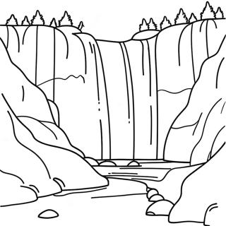 Waterfall Coloring Page 15199-12734