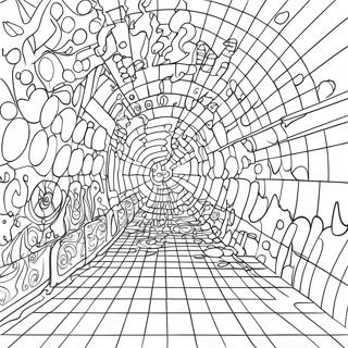 Colorful Mystery Grid Adventure Coloring Page 15210-12577