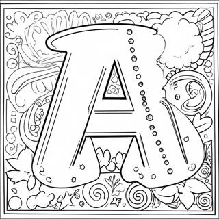 Fun Alphabet Letter Coloring Page 15220-12753