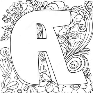 Fun Alphabet Letter Coloring Page 15220-12754