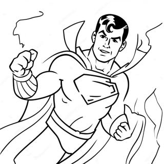 Shazam In Action Coloring Page 15230-12763