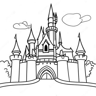 Magical Disneyland Castle Coloring Page 15240-12601