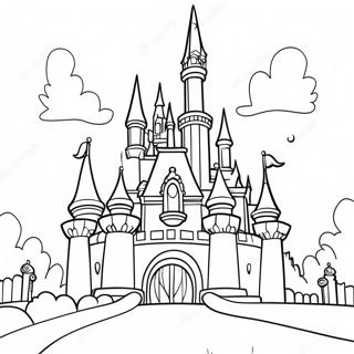 Magical Disneyland Castle Coloring Page 15240-12602