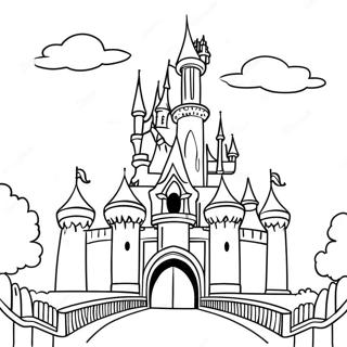 Magical Disneyland Castle Coloring Page 15240-12603