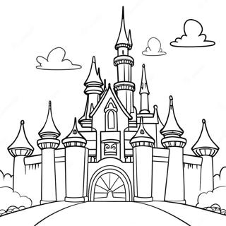 Magical Disneyland Castle Coloring Page 15240-12604