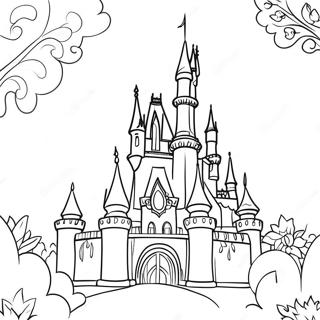 Magical Disneyland Castle Coloring Page 15240-12769