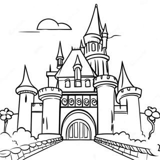 Magical Disneyland Castle Coloring Page 15240-12770