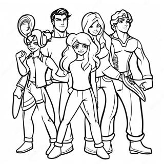 Victorious Characters Coloring Page 15250-12609