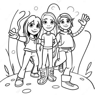 Victorious Characters Coloring Page 15250-12610