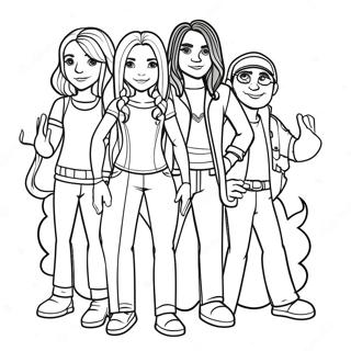 Victorious Characters Coloring Page 15250-12611