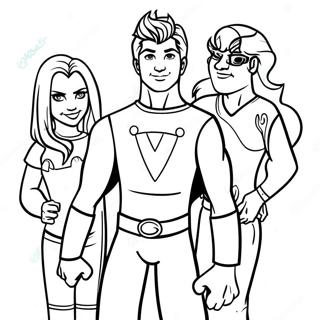 Victorious Characters Coloring Page 15250-12777