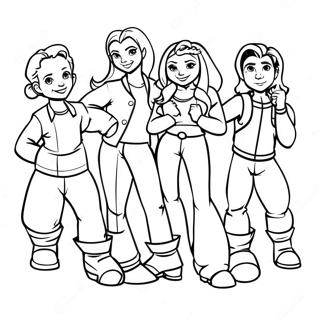 Victorious Characters Coloring Page 15250-12778