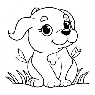 Realistic Cute Puppy Coloring Page 15269-12622