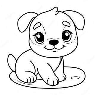 Realistic Cute Puppy Coloring Page 15269-12624