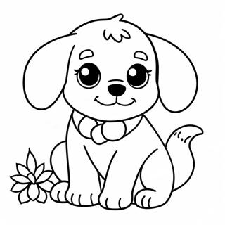 Realistic Cute Puppy Coloring Page 15269-12792