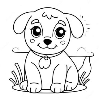 Realistic Cute Puppy Coloring Page 15269-12917