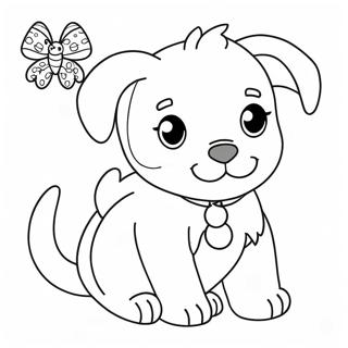 Realistic Cute Puppy Coloring Page 15269-12918