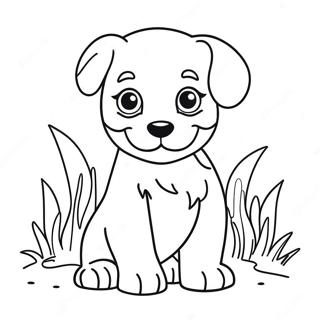 Realistic Cute Puppy Coloring Page 15269-12919