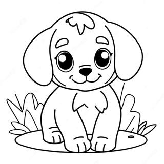 Realistic Cute Puppy Coloring Page 15269-12933