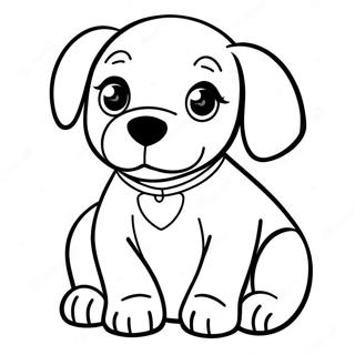 Realistic Cute Puppy Coloring Page 15269-12935