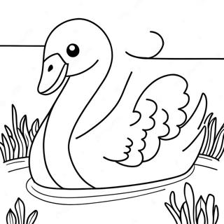 Swan Coloring Pages