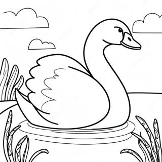 Swan Coloring Page 15279-12631