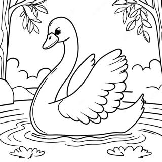 Swan Coloring Page 15279-12799