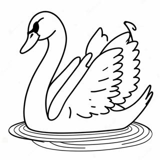 Swan Coloring Page 15279-12800