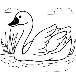 Swan Coloring Page 15279-12927