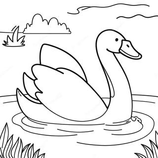 Swan Coloring Page 15279-12928