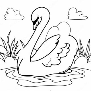 Swan Coloring Page 15279-12941