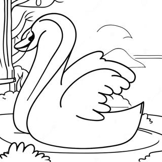 Swan Coloring Page 15279-12942