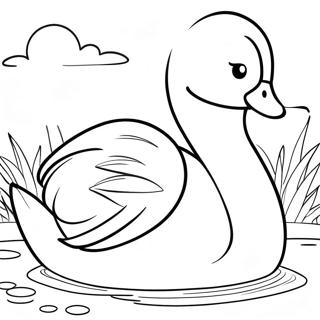 Swan Coloring Page 15279-12944