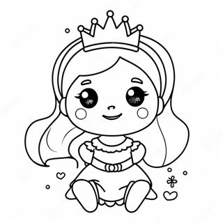 Cute Baby Princess Coloring Page 15299-12814