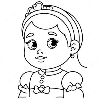 Cute Baby Princess Coloring Page 15299-12958